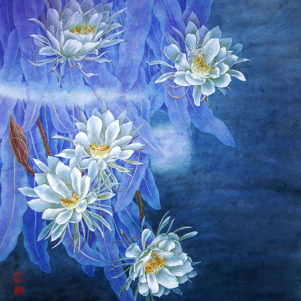 嬌花照水