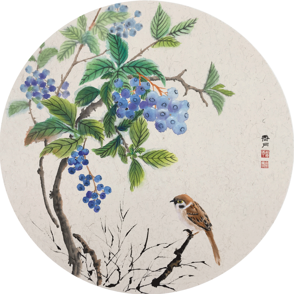 紫袂枝頭舞