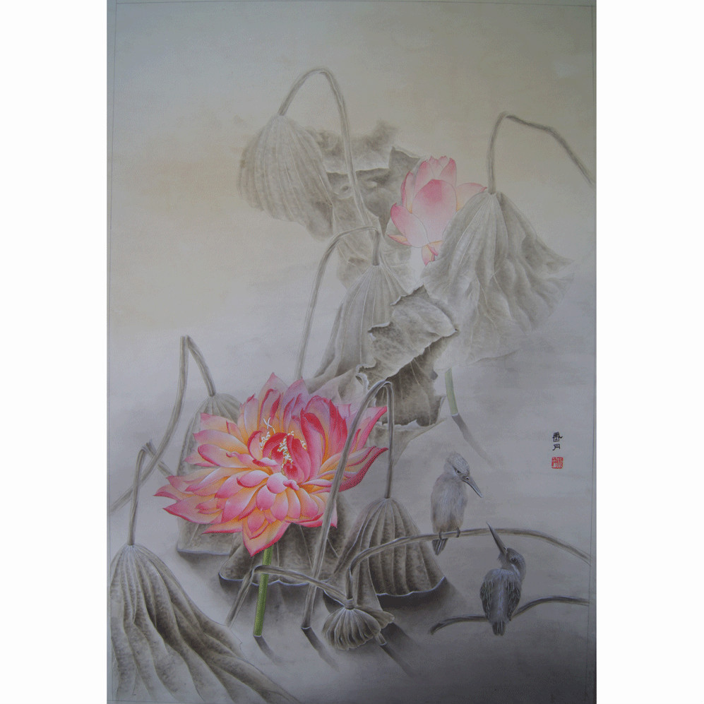 枯荷逢春