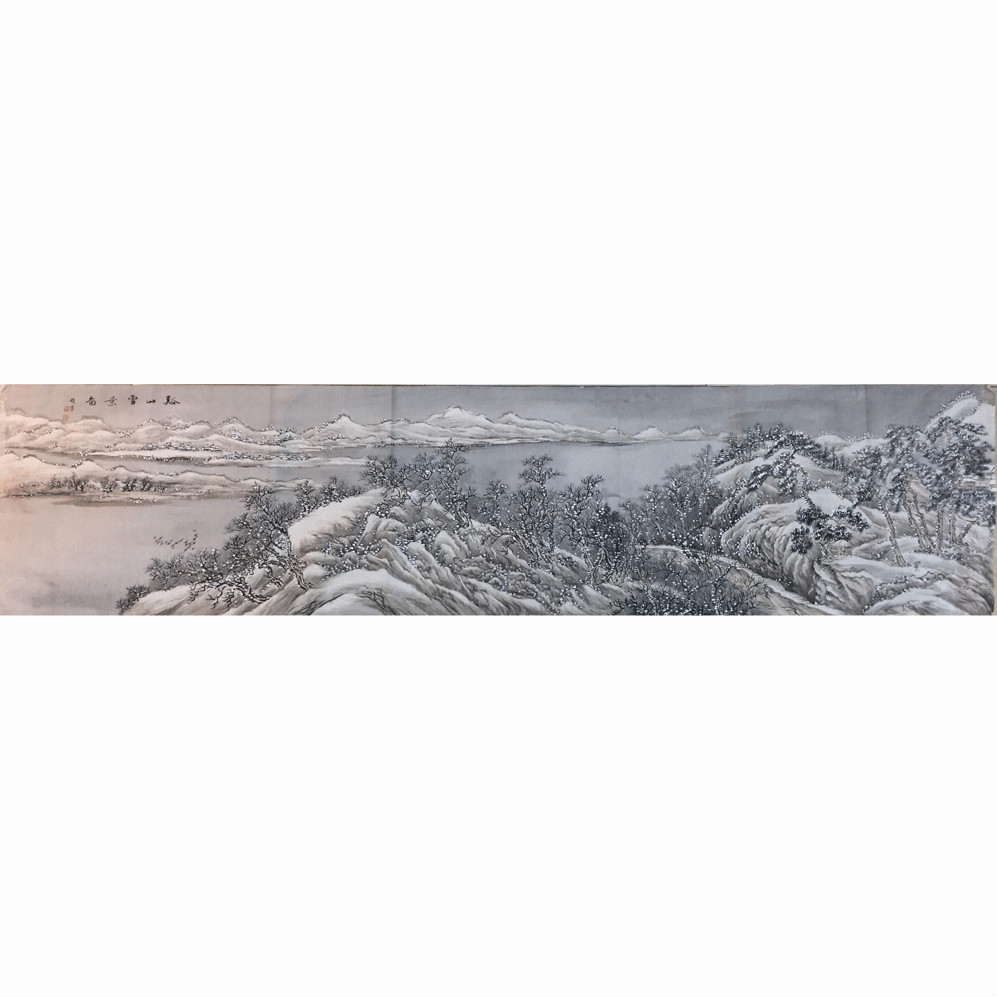 溪山雪景圖