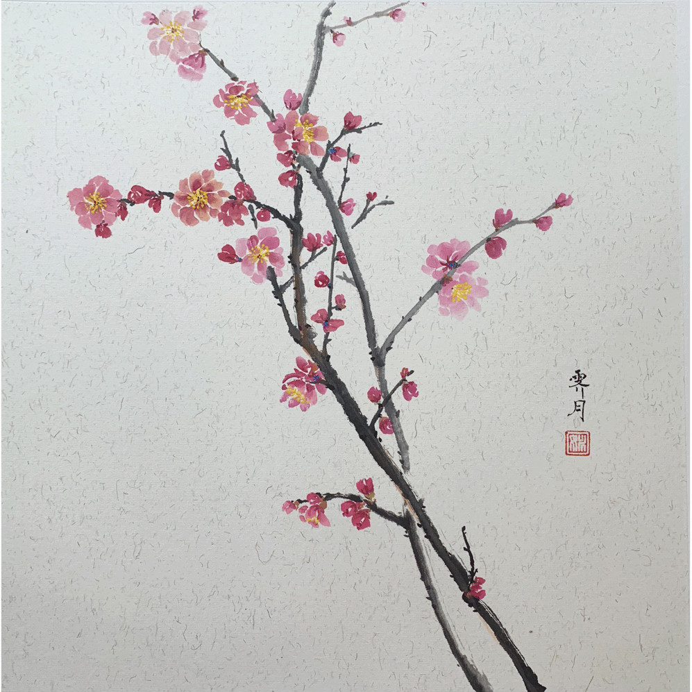 寫意紅梅