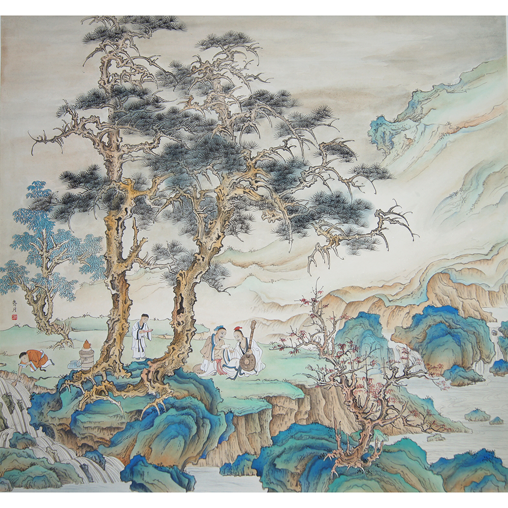 攜琴會友圖
