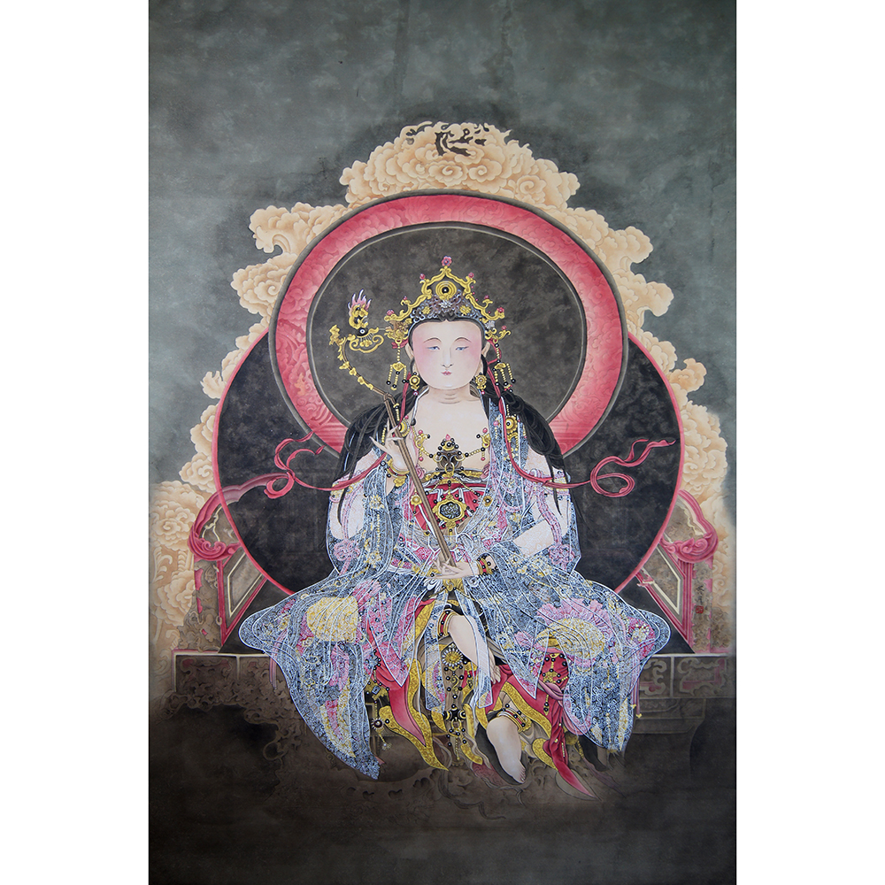 《臨新津觀音寺壁畫之文殊菩薩》